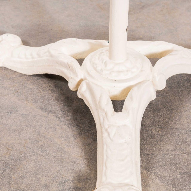 Metal French White Café Table, 1950s For Sale - Image 7 of 8