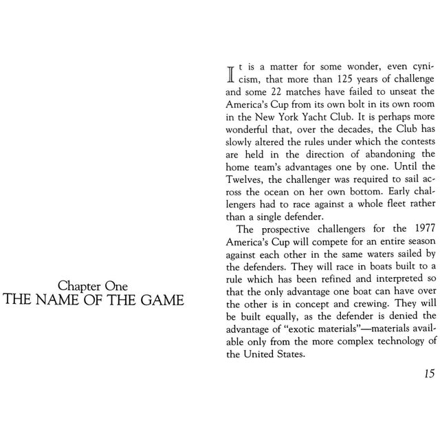 Paper "The Twelve Meter Challenges for the America's Cup" 1977 Hoyt, Norris D. For Sale - Image 7 of 10