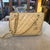 1980s Vintage Chanel Beige Lambskin Leather and Brass Shoulder Bag For Sale - Image 9 of 18