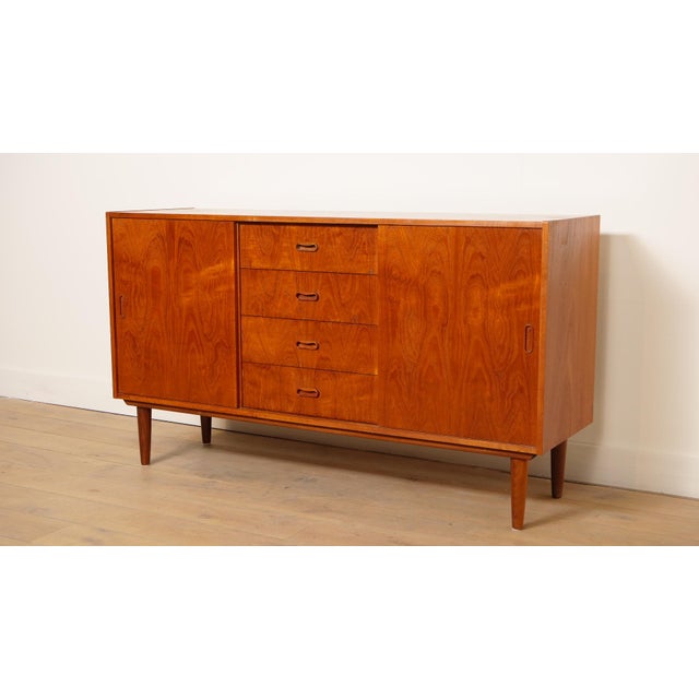 Mid-Century Modern Vintage Teak Sideboard, 1960s For Sale - Image 3 of 15