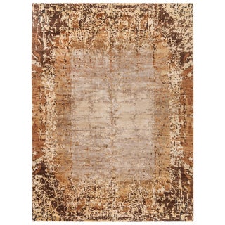 Element Abstract Modern Wool Rug by Doris Leslie Blau For Sale