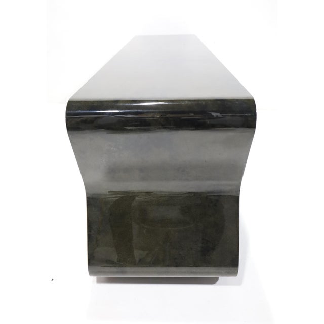 Julian Chichester "Deneuve" Cabinet in High Gloss Black Vellum For Sale In Dallas - Image 6 of 13
