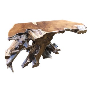 Organic Modern Tremont Console Table For Sale