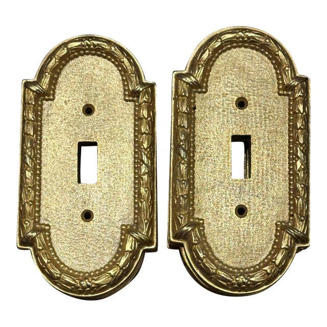 Sherle Wagner Acanthus Single Switch Plate For Sale