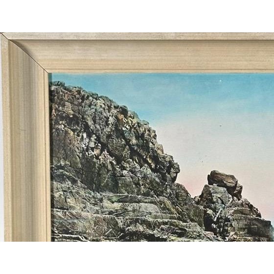 Charles Henry Sawyer Signed Lacquered Hand Colored Photograph Bald Head Cliff Maine For Sale In Portland, ME - Image 6 of 11