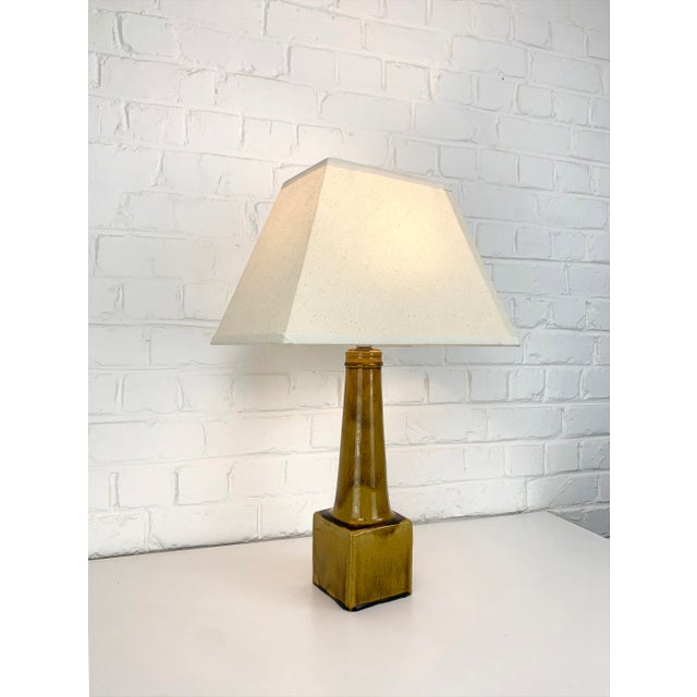 Mid-Century Modern Ceramic Stoneware Table Lamp by Nils Kähler for Hak, Denmark, 1960s For Sale - Image 3 of 17