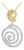 Late 20th Century 14K White Yellow Gold Diamond Slide Pendant For Sale