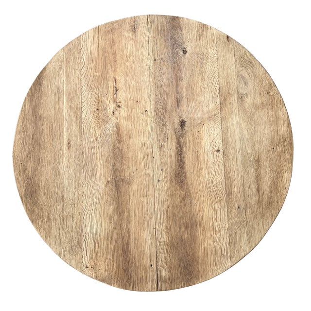 Wood Early 1900s French Oak Wine Tasting Table For Sale - Image 7 of 7