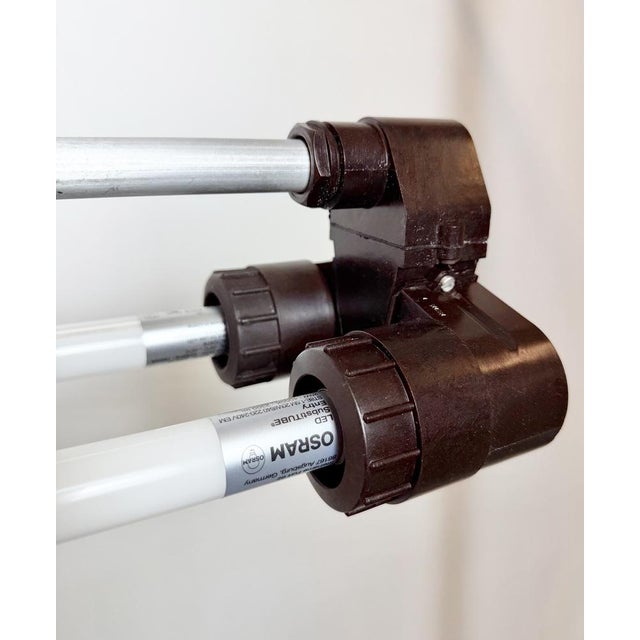 Industrial Silver Tube Light from Elektrosvit, 1970s For Sale - Image 9 of 17