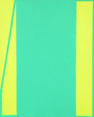 "Virtue" Contemporary Minimalist Geometric Oil Painting by Shyun Song