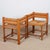 Turned Wood Corner Chairs with Straw Seats, 1940s, Set of 2 For Sale - Image 4 of 6