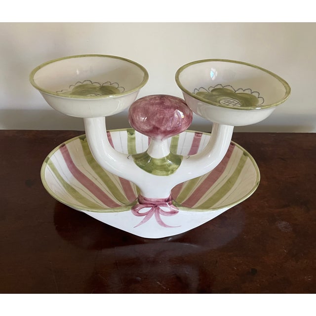Mid-Century Modern California Pottery Figural Serving Dish by Hedi Schoop Signed & Dated 1961 For Sale - Image 13 of 17