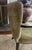 Wood Mid Century Arm Chair in Velvet With Nail Heads For Sale - Image 7 of 11