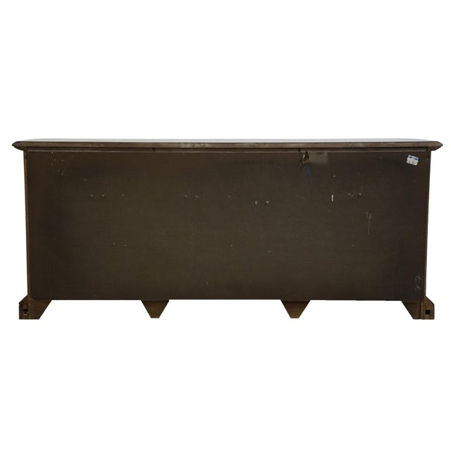 Stanley Furniture Solid Walnut Italian Provincial 74" Triple Door Dresser For Sale - Image 13 of 15