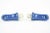 Mid-Century Modern Pair of Vintage Blue Porcelain Towel Bar Brackets For Sale - Image 3 of 7