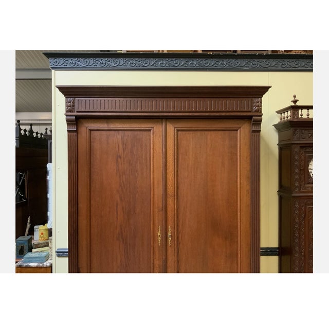 Antique Art Nouveau Wardrobe, 1900 For Sale - Image 12 of 13