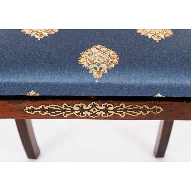 Antique 19th Century Regency Brass Bar Back Chairs, 1820s, Set of 2 For Sale - Image 10 of 17