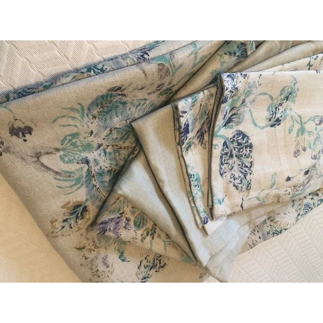 Queen Linen Duvet and Pillow Shams - Set of 5 For Sale - Image 4 of 12