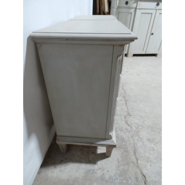 1950s Gustavian Style Unique 4 Drawer Nightstands For Sale - Image 5 of 11