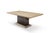 Modern Greg Sheres Style Oak and Bronze Extension Dining Table For Sale - Image 4 of 6