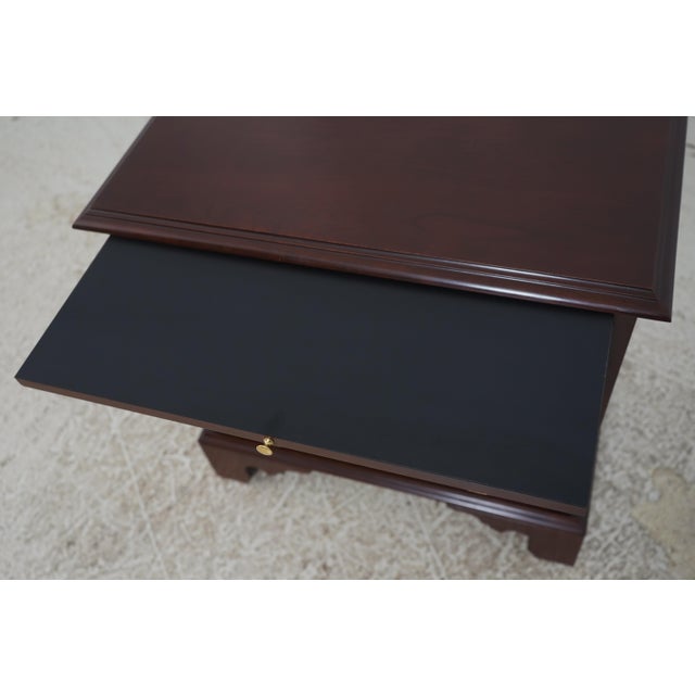 Harden Furniture 1980s Harden 1 Drawer Cherry Georgian Style Nightstand For Sale - Image 4 of 18