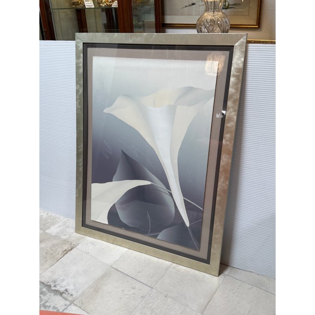 Nancy Denison Harlequin Calla Lily Signed Serigraphs, Set of Two For Sale - Image 9 of 12