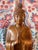 1950s Handcarved Satinwood Buddha For Sale - Image 4 of 10