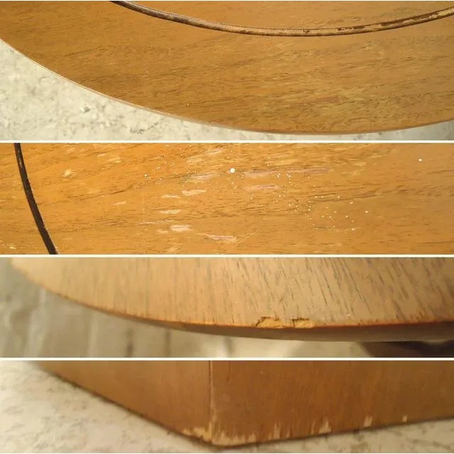 Mid-Century Modern Mid-Century Modern Side Tables With Sculpted Bases - A Pair For Sale - Image 3 of 5