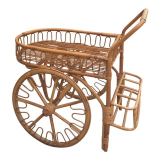 Vintage France Rivera Trolly Beverage Cart For Sale