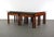 Glass Coffee Table and 4 Nesting Stools in Teak Attributed to Jorgen Baekmark - 6 Pieces For Sale In Orlando - Image 6 of 13
