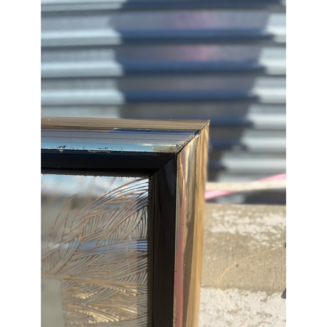 Gold 2 Vintage 1980s Erte Art Mirrors in Gold Frames For Sale - Image 8 of 12