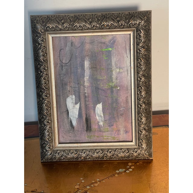 2000 - 2009 Original Contemporary Abstract Mini Meditative Painting Framed For Sale - Image 5 of 5