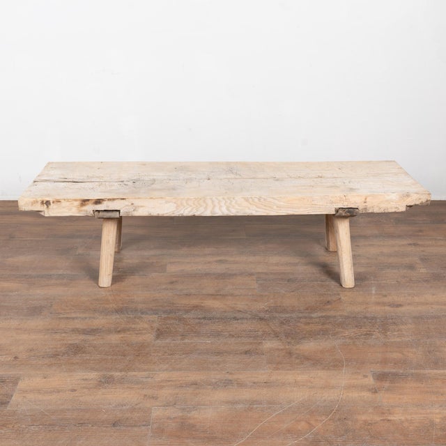 Rustic European 19th Century Rustic Hardwood Coffee Table For Sale - Image 3 of 13