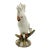 Vintage Ethan Allen Italian Porcelain White Cockatoo Bird Sculpture, 16" For Sale