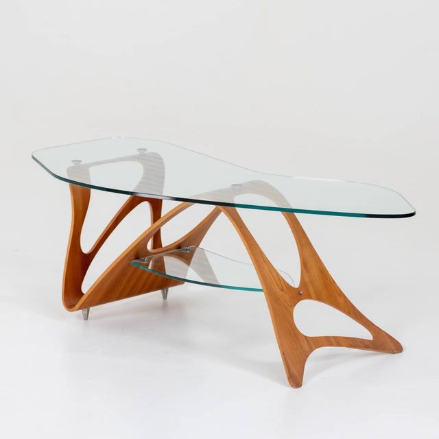 Wood Arabesco Coffee Table by Carlo Mollino for Zanotta, Italy 20th Century For Sale - Image 7 of 18