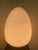 Vetri Murano White Swirl Egg Shape Oversized Table Lamp Italy 1970 For Sale - Image 11 of 12