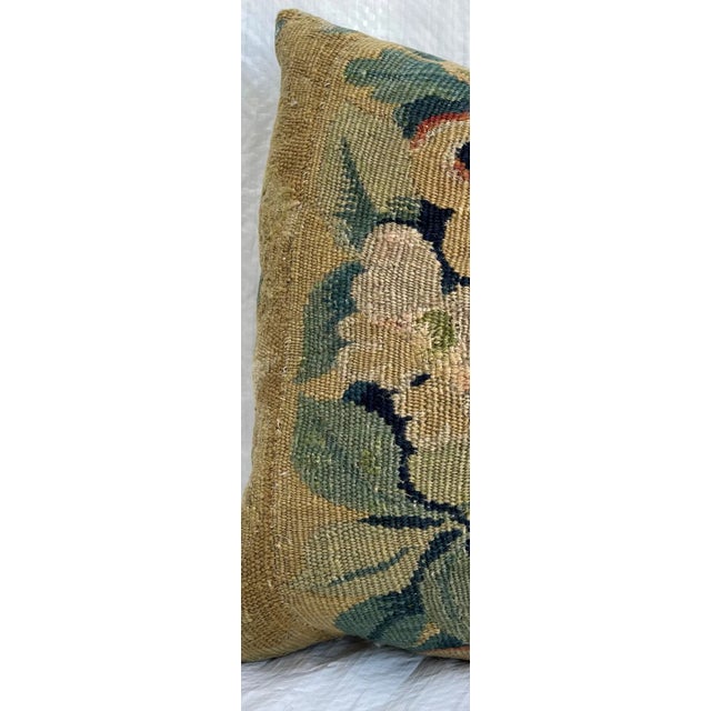 17th Century Flemish Tapestry Pillow 16" X 11", Authentic 17th Century Piece , Woolen Pillow
