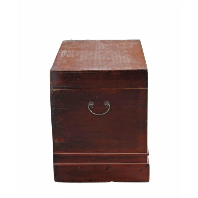 Red 1900s Red Antique Trunk For Sale - Image 8 of 12