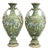 Antique Victorian Japanese Moriage Vases with High Relief Figures, 1890s, Set of 2 For Sale