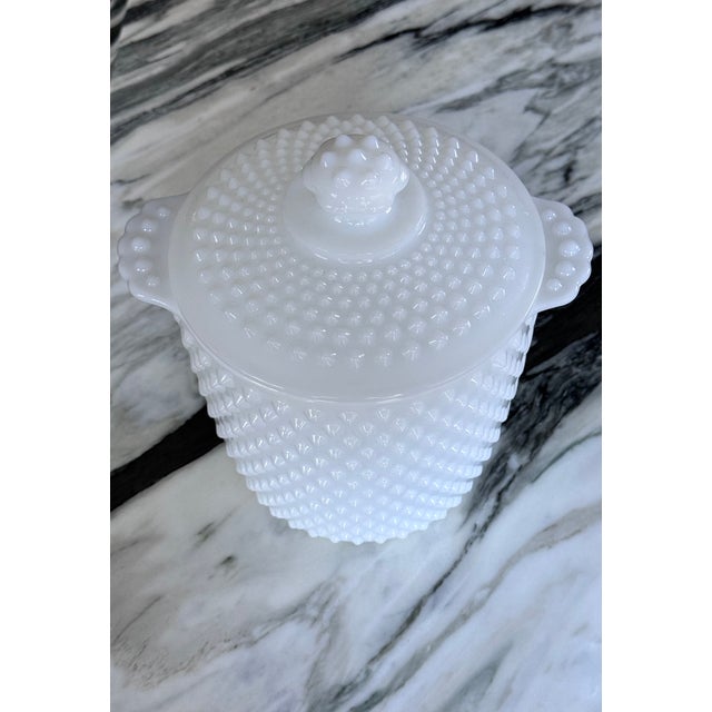 Anchor Hocking Anchor Hocking Hobnail Biscuit Barrel or Ice Bucket For Sale - Image 4 of 9