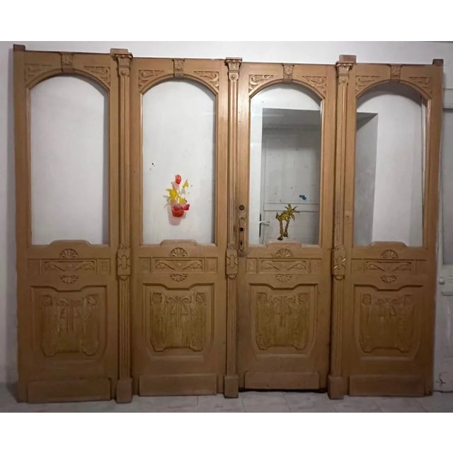 Brown Vintage Door in Original For Sale - Image 8 of 9