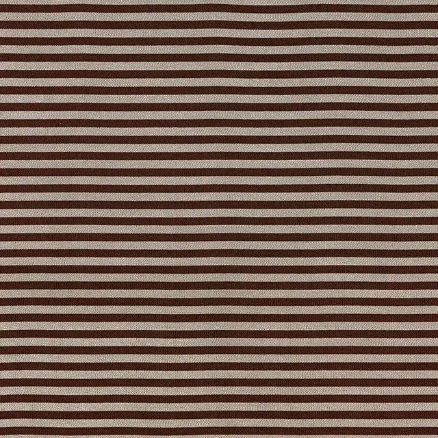 Contemporary Sample - Schumacher Geoffrey Metallic Stripe Fabric in Java For Sale - Image 3 of 3