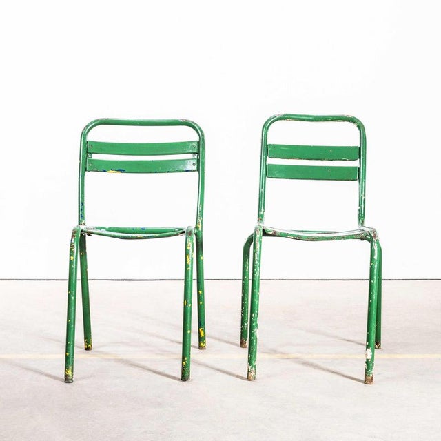 French Green T2 Dining Chair from Tolix, 1950s For Sale - Image 6 of 10