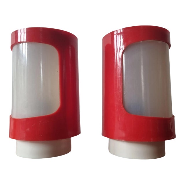 Mid-Century Space Age Table Lamps, 1970s, Set of 2 For Sale
