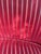 1960s Vintage Cherry- Red Channeled Velvet Banan Sofa For Sale - Image 5 of 6