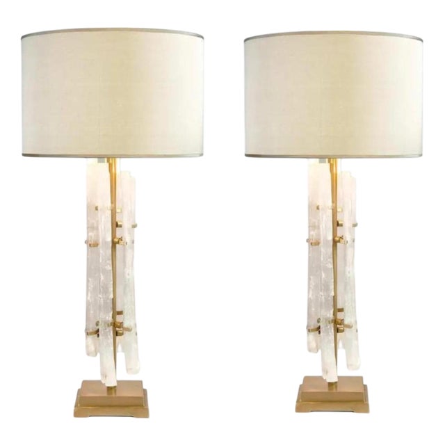 Rock Crystal Lamps from Cocovara Lighting, 2000s, Set of 2 For Sale