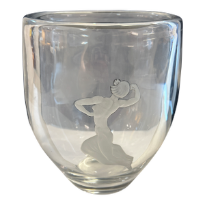 Orrefors Crystal Vase Signed and Numbered