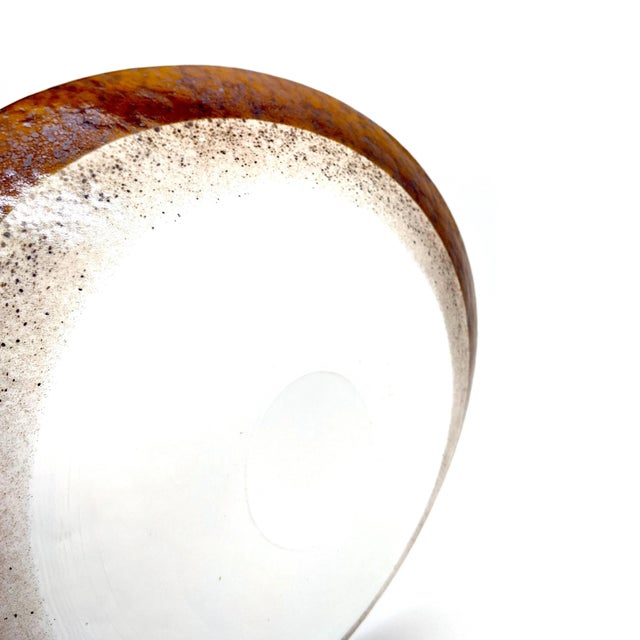 Contemporary Ivory Topaz Murano Glass Plate from YourMurano For Sale - Image 3 of 6