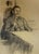 Heinrich Pforr, Pipe Smoker Man at the Table, 1920s, Pencil For Sale - Image 12 of 12