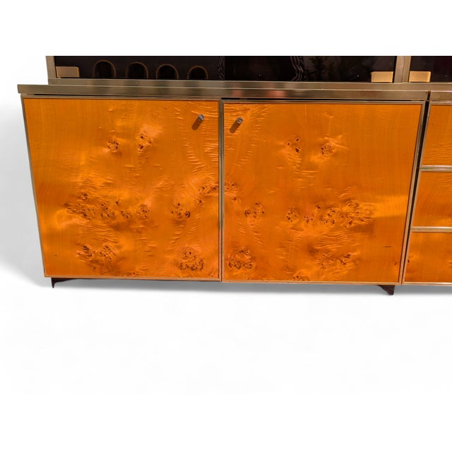 Vintage Burl Wood Display Cabinet, 1980s For Sale - Image 3 of 14